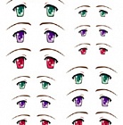 Decals eyes series 25 for 1/6 scale heads