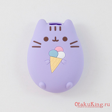 Чехол для Тамагочи - котик с мороженным - сиреневый