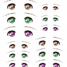 Decals eyes series 7 for 1/6 scale heads