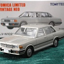 LV-N102b - nissan gloria 4door sedan 280e brougham 1979 (silver) (Tomica Limited Vintage Neo Diecast 1/64)