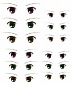 Decals eyes series 11 for 1/6 scale heads