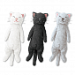 Good Night Meow Stuffed Toy - Gray Cat