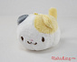 FUWAKOROMARU Mascot - plush cat - white+yellow+gray ver.