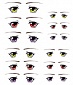 Decals eyes series 13 for 1/6 scale heads