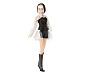 Momoko DOLL - GIRL POP blue star B&W Ver.