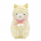 Alpacasso Alpaca Plush - PonPon Velvet Ribbon - Cream-chan