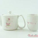 Natsume Yuujinchou (Natsume's Book of Friends). Strawberries. Tea set. Teapot. teacup.