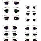 Decals eyes series 3 for 1/6 scale heads