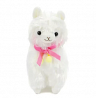 Alpacasso Alpaca Plush - PonPon Velvet Ribbon - Shiro-chan