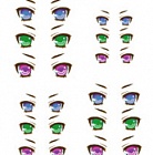 Decals eyes series 34 for 1/6 scale heads