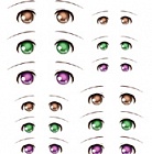 Decals eyes series 7 for 1/6 scale heads