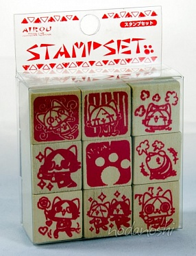 Airou stamps set (moster hunter)
