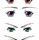 Decals eyes series G for 1/3 scale heads