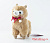 Alpacasso Alpaca Plush - PonPon Velvet Ribbon - Mocha-kun