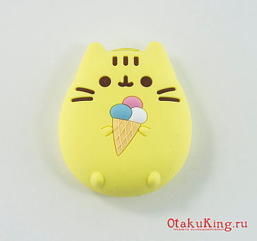 Чехол для Тамагочи - котик с мороженным - желтый