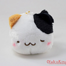 FUWAKOROMARU Mascot - plush cat - white+red+black ver.