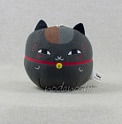 Natsume Yujin-cho round Nyanko-sensei plush black