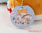 Corgi dog plush keychain small - grey normal ver.