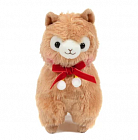Alpacasso Alpaca Plush - PonPon Velvet Ribbon - Mocha-kun