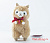 Alpacasso Alpaca Plush - PonPon Velvet Ribbon - Mocha-kun